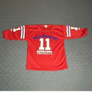 Vintage Hutch New England Patriots Men's Small Youth Football NFL #11 Shirt